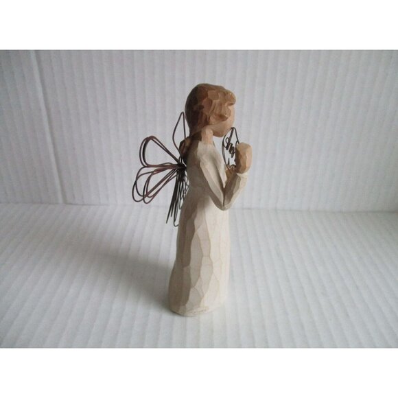*Willow Tree 'Just for You' Angel Beige Tan Figurine Statue Sculpture Thank You - Picture 6 of 7